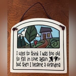 NWT Spooner Creek Hand Glazed Grandma Plaque